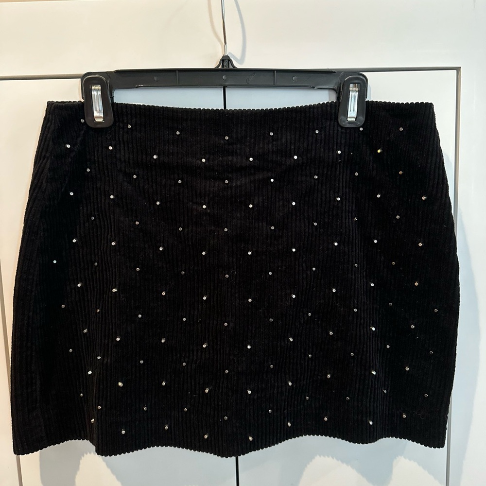 Blank NYC Studded Velvet Skirt
